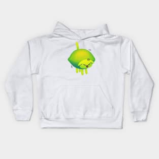 Lime Cat Kids Hoodie